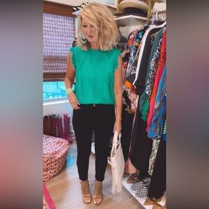 Sleeveless Fringe Sweater